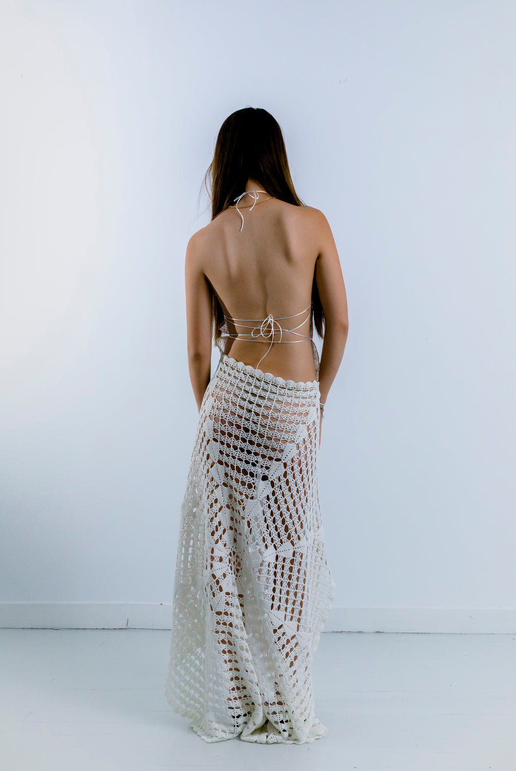 HANDKERCHIEF DRESS HALTER