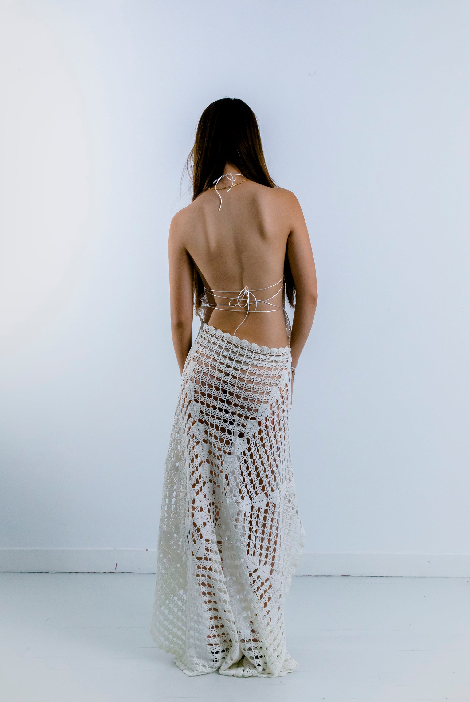 HANDKERCHIEF DRESS HALTER