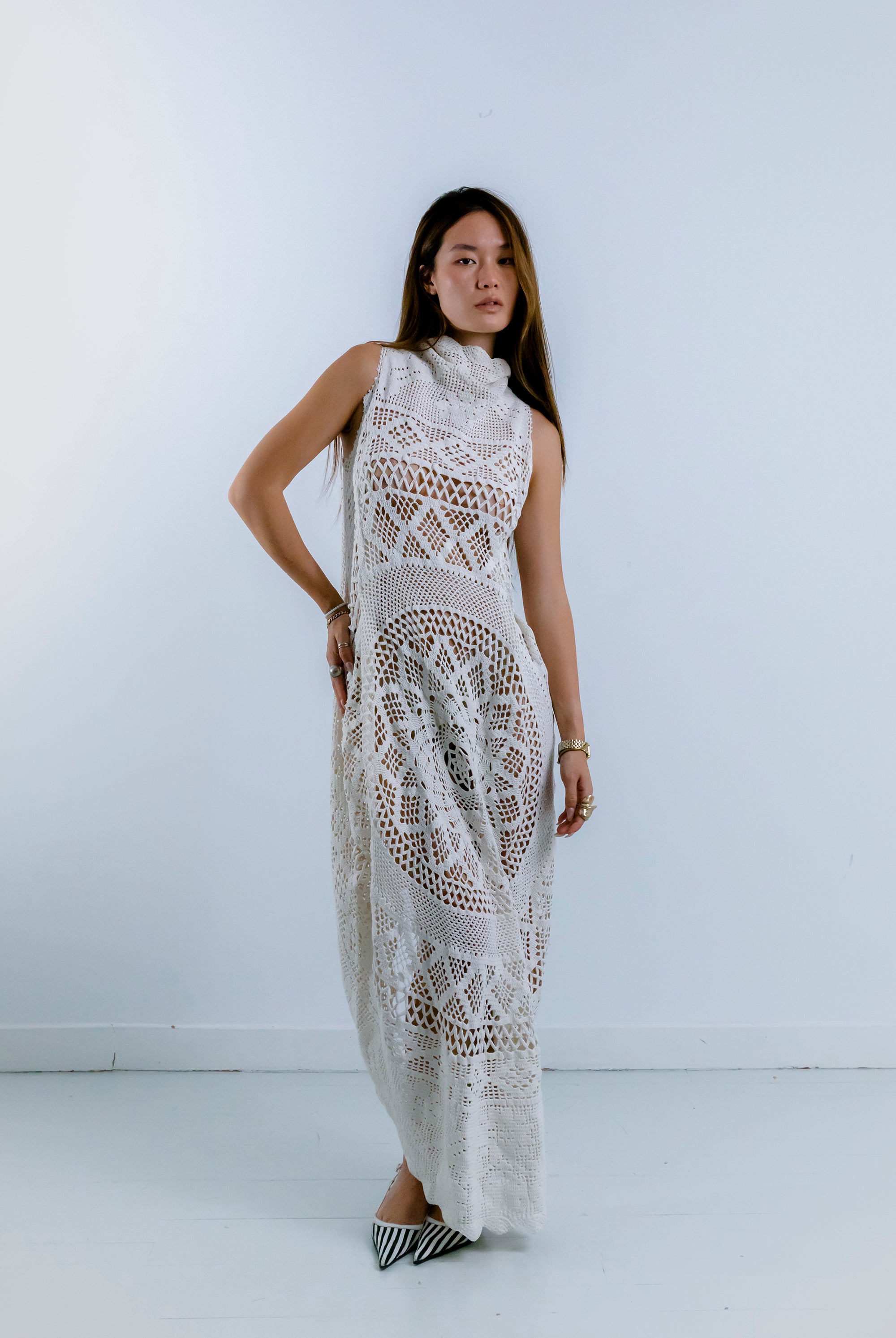 HANDKERCHIEF DRESS HALTER