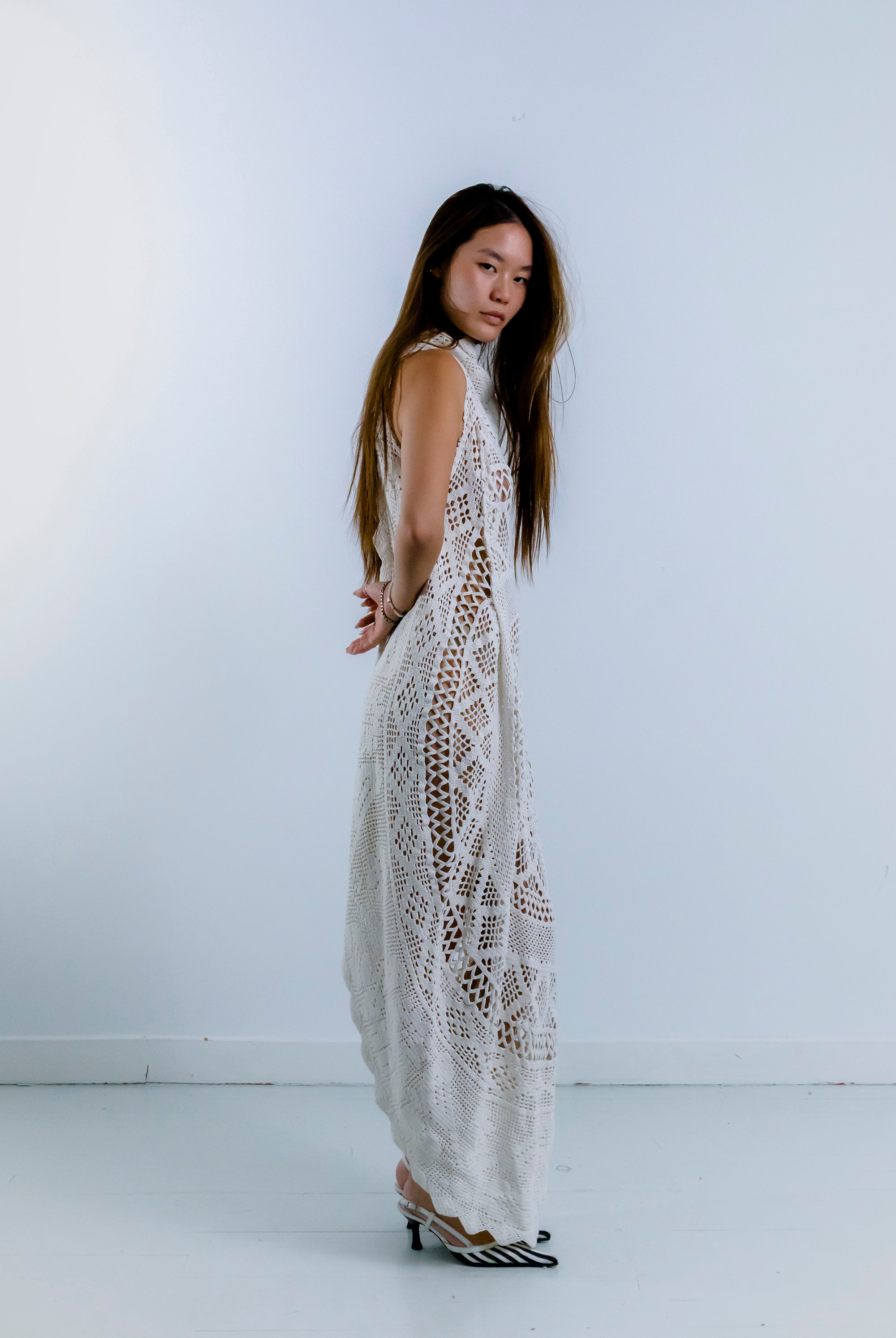 HANDKERCHIEF DRESS HALTER