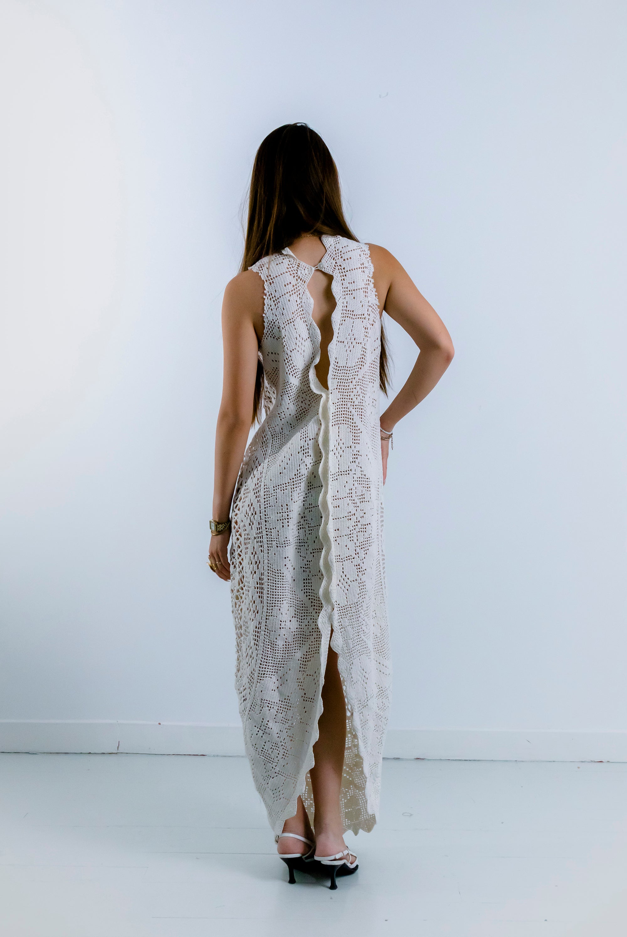 HANDKERCHIEF DRESS HALTER