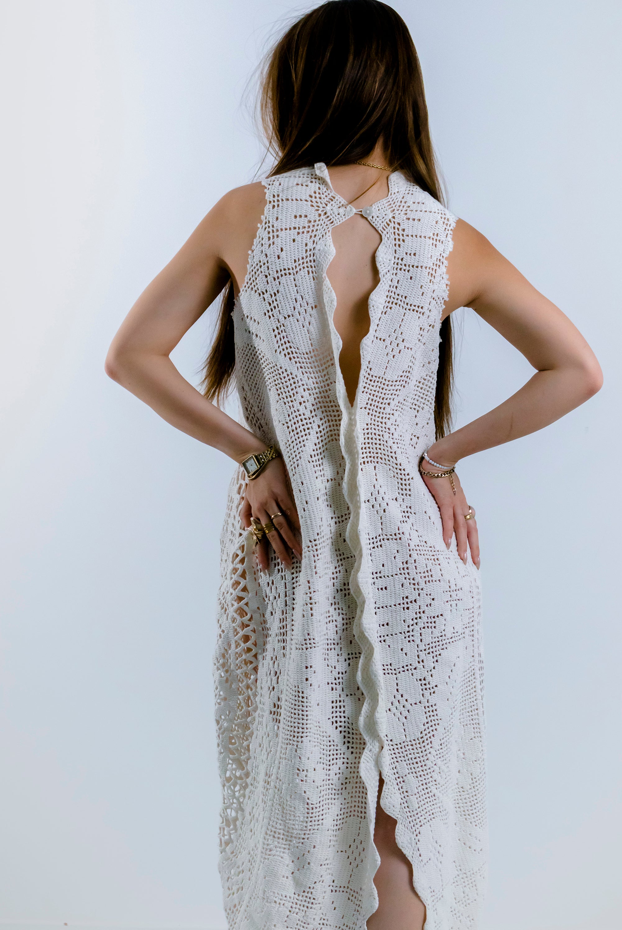 HANDKERCHIEF DRESS HALTER