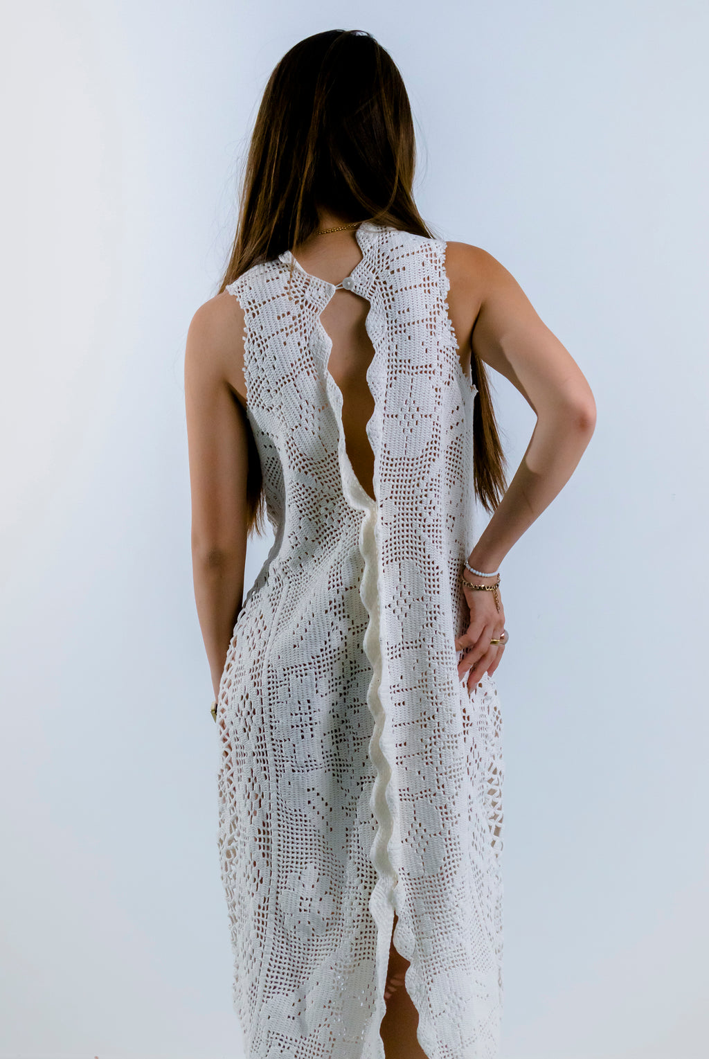 HANDKERCHIEF DRESS HALTER