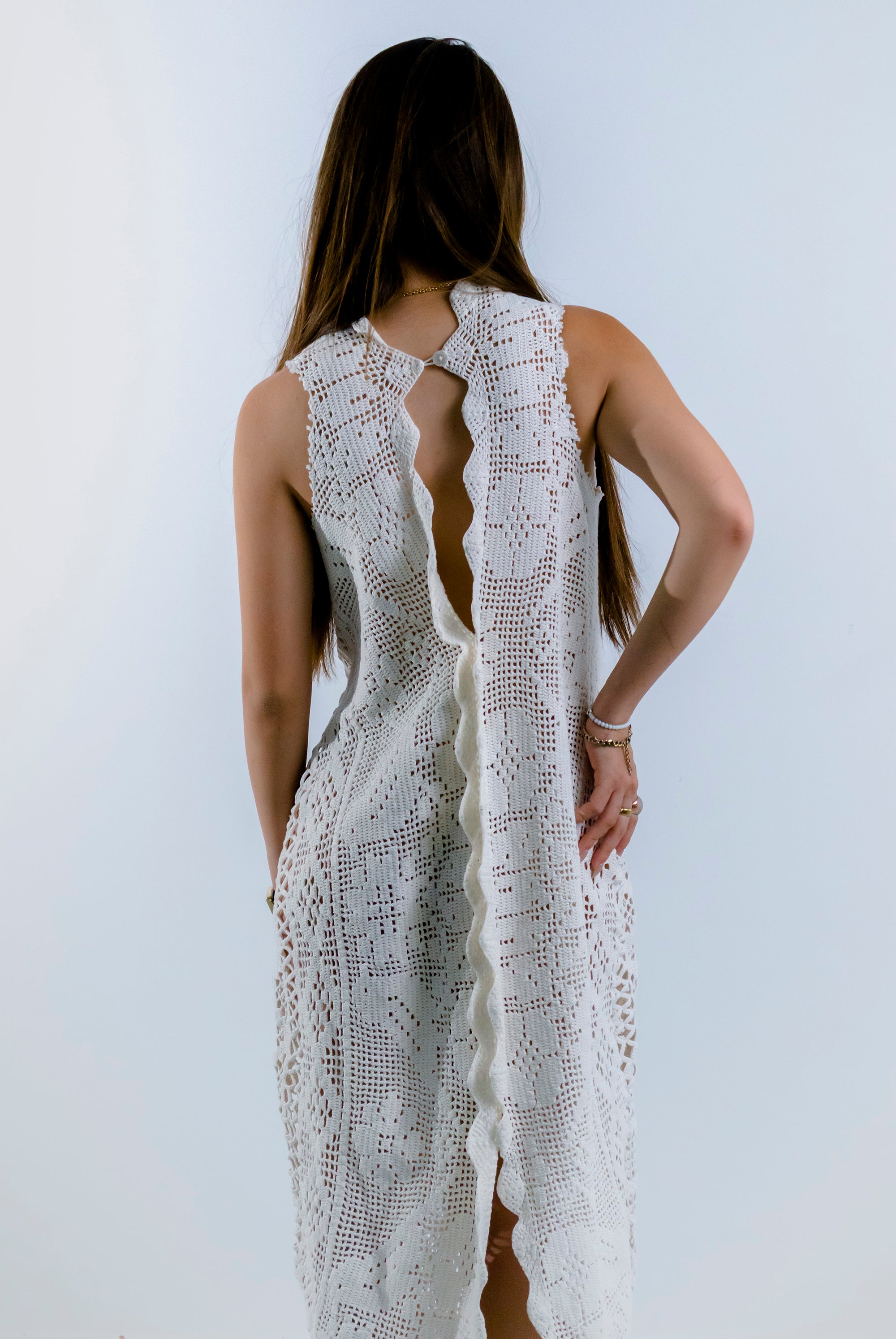 HANDKERCHIEF DRESS HALTER