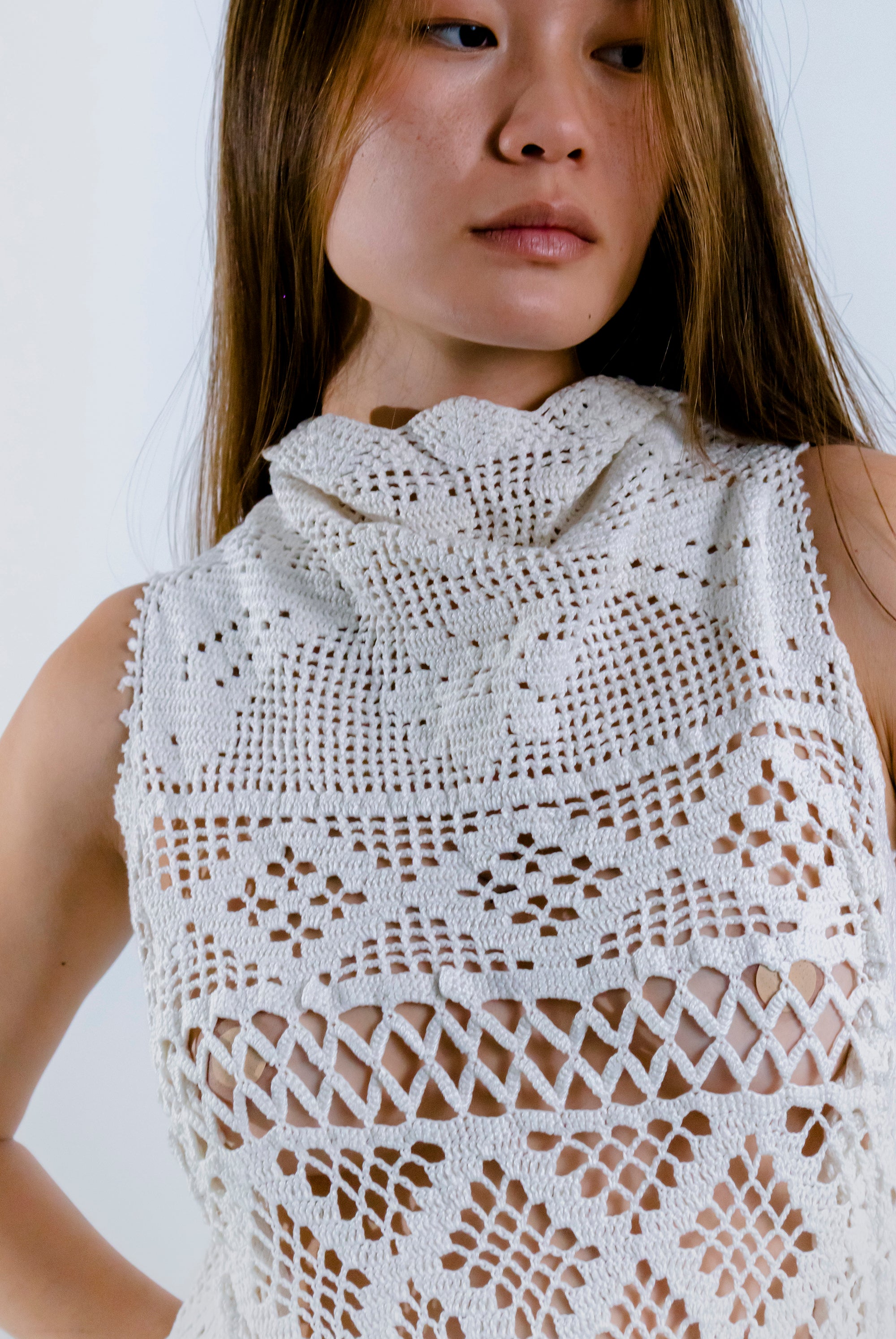 HANDKERCHIEF DRESS HALTER