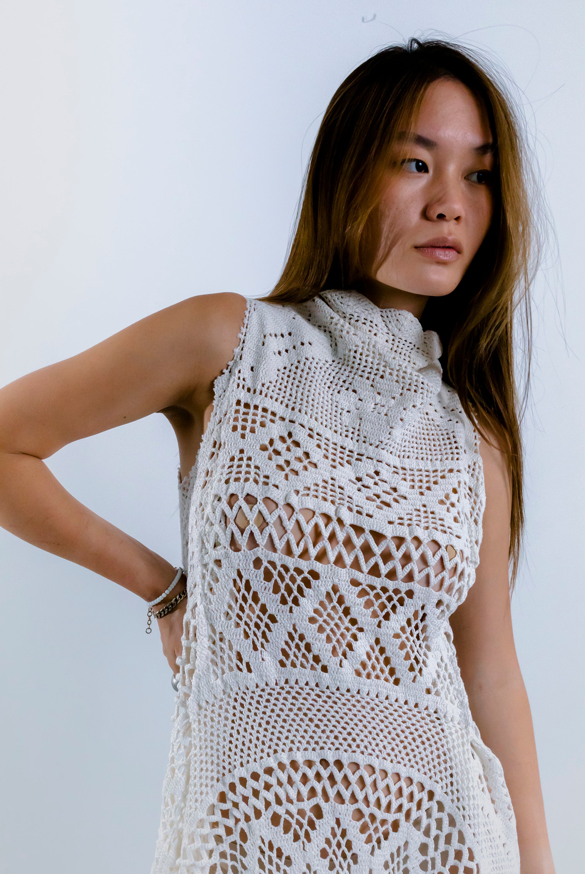 HANDKERCHIEF DRESS HALTER